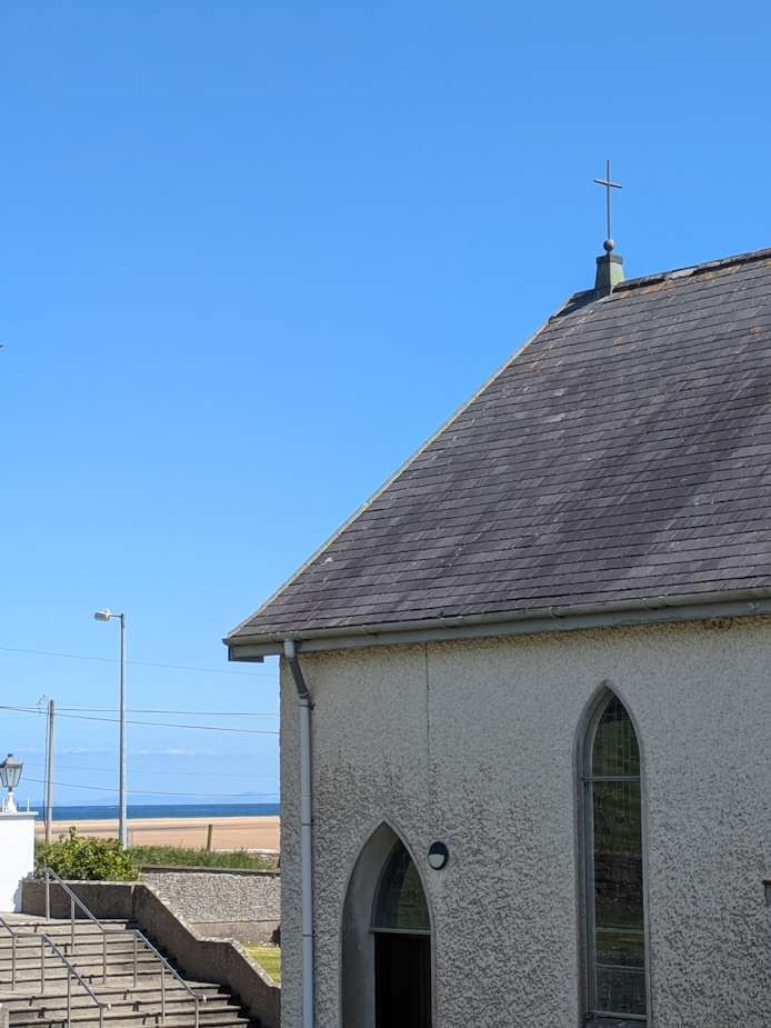 St Patrick's Church with view to the strand